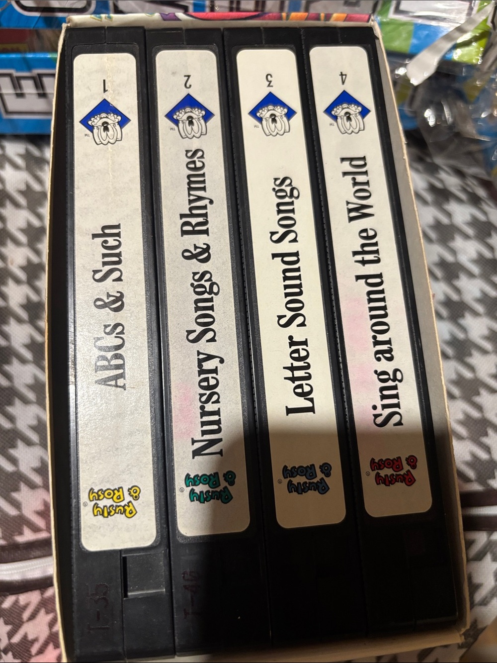 Children's VHS Set - ABCs, Nursery Songs, Letter Sound Songs